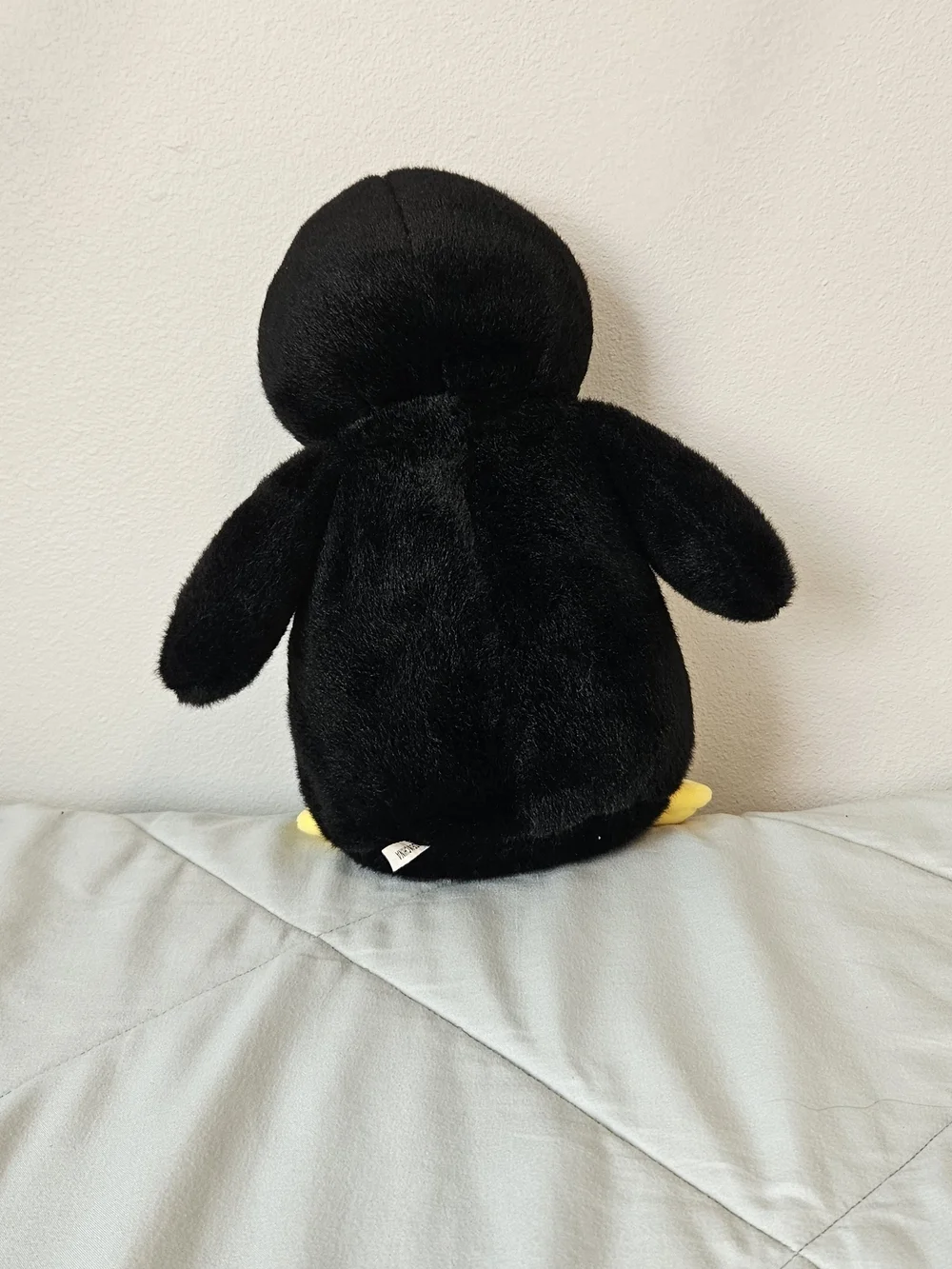 Plush Penguin Stuffed Animal - Black, White & Yellow